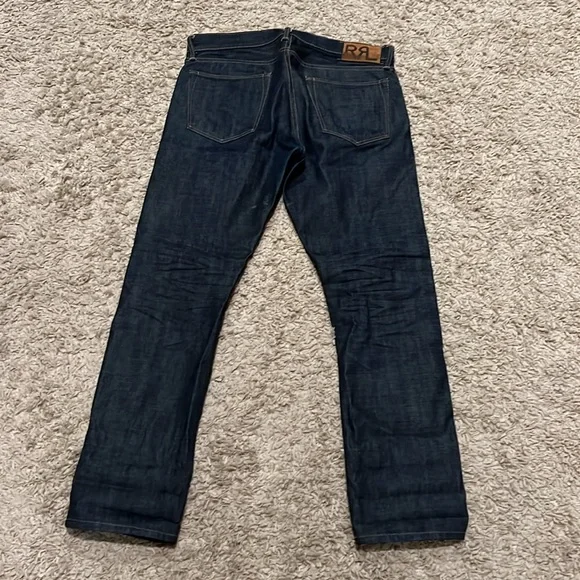 Double RL Ralph Lauren Men's Selvedge Denim Jeans Dark Wash 33 x